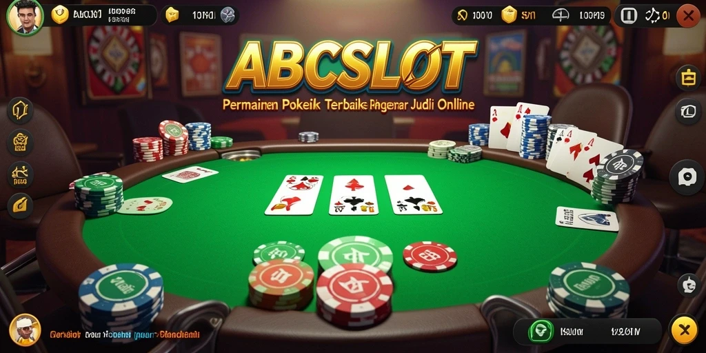 Tampilan utama ABCSLOT menampilkan gameplay poker yang seru dan mendebarkan.