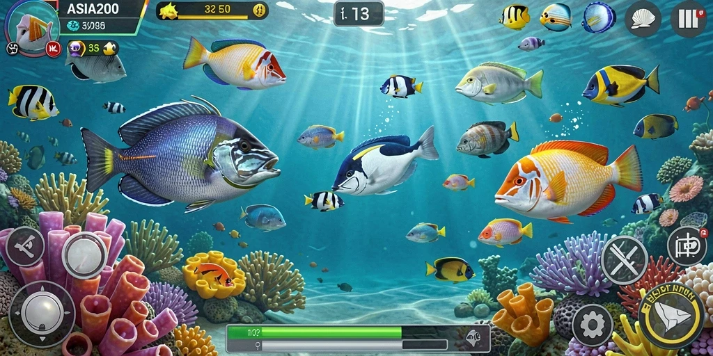Screenshot gameplay Tembak Ikan yang seru dan menegangkan.