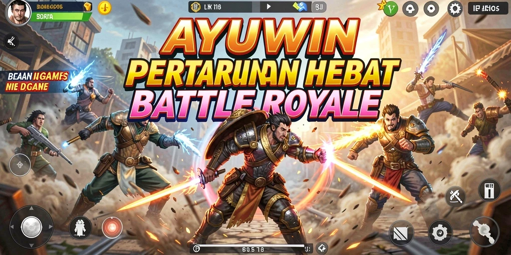 Gameplay seru dengan pertarungan intens di AYUWIN.