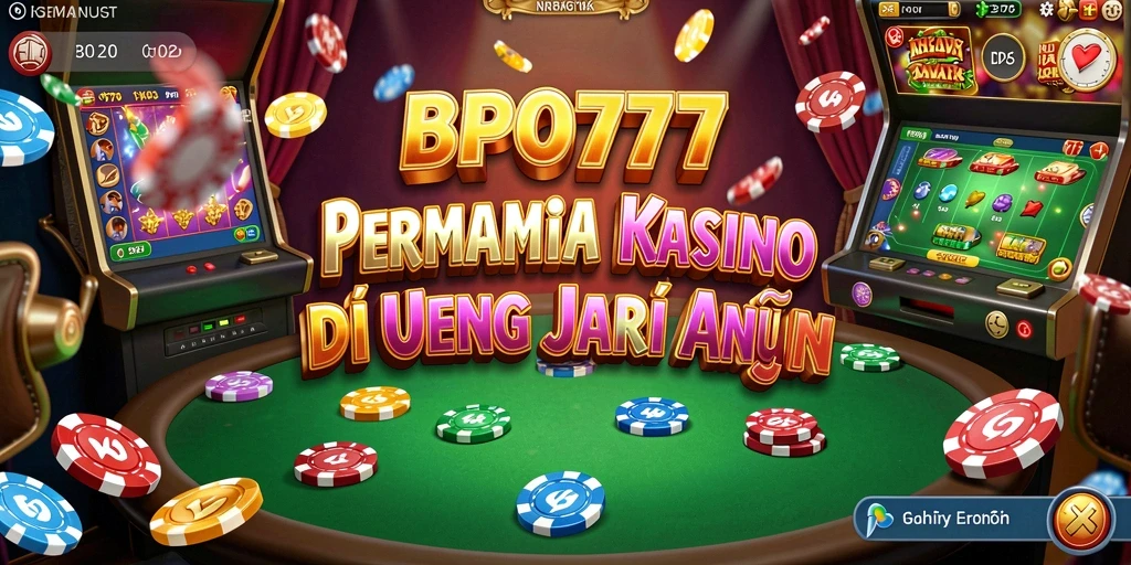 Tampilan gameplay BPO777 yang menampilkan keseruan permainan kasino.