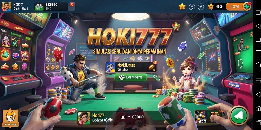 Tampilan menarik dari gameplay HOKI777 yang penuh warna.