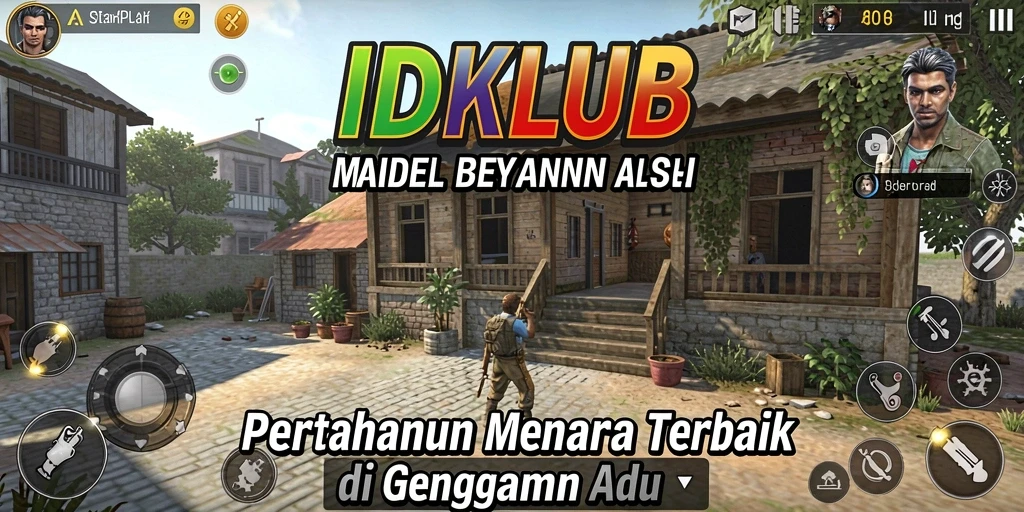 Tampilan menakjubkan dari gameplay Tower Defense di IDKLUB.