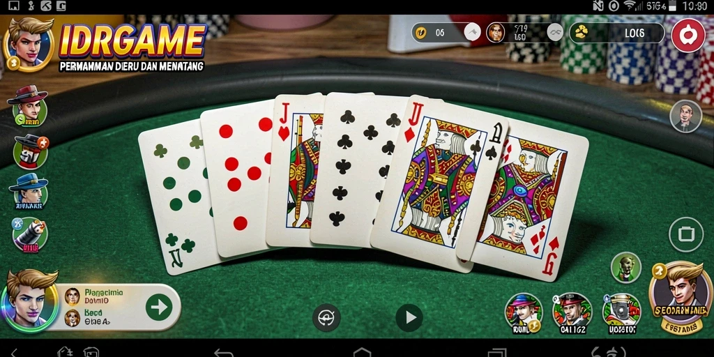 Tampilan gameplay menarik dari permainan Domino IDRGAME.