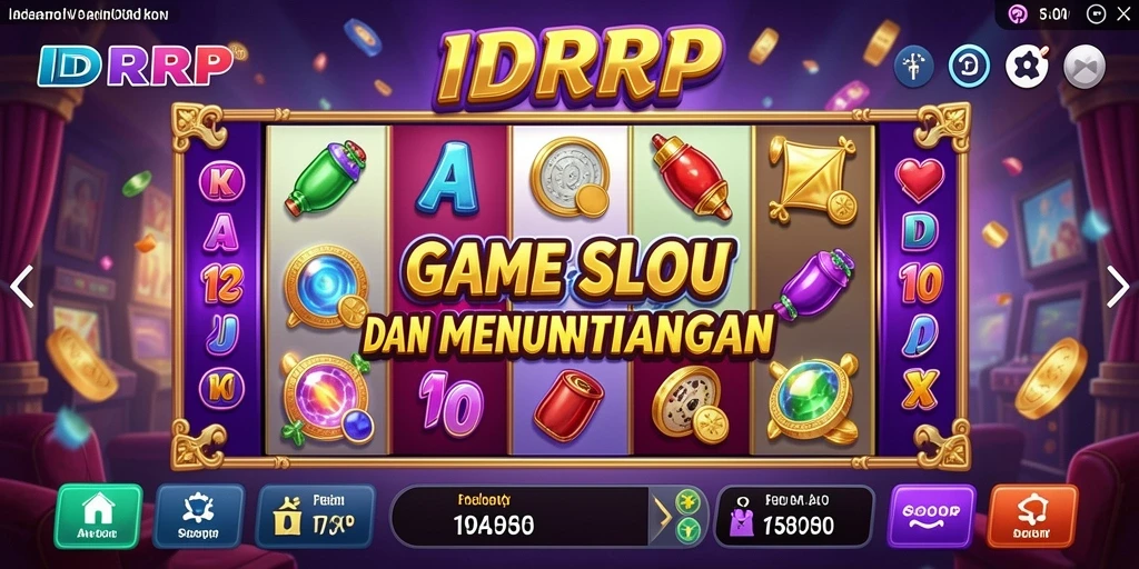 Tampilan gameplay menarik dari IDRRP dengan tema slot yang beragam.