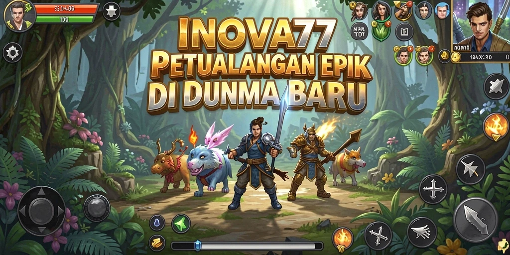 Tampilan menakjubkan dari gameplay petualangan di INOVA77.