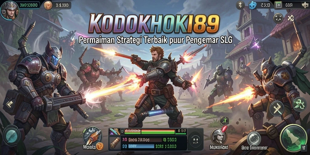Screenshot menampilkan aksi pertempuran dalam KODOKHOKI889.