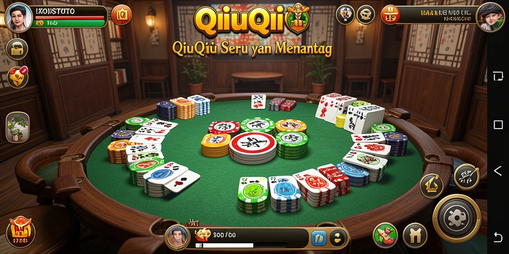 Screenshot KOSTOTO menunjukkan gameplay QiuQiu yang seru.