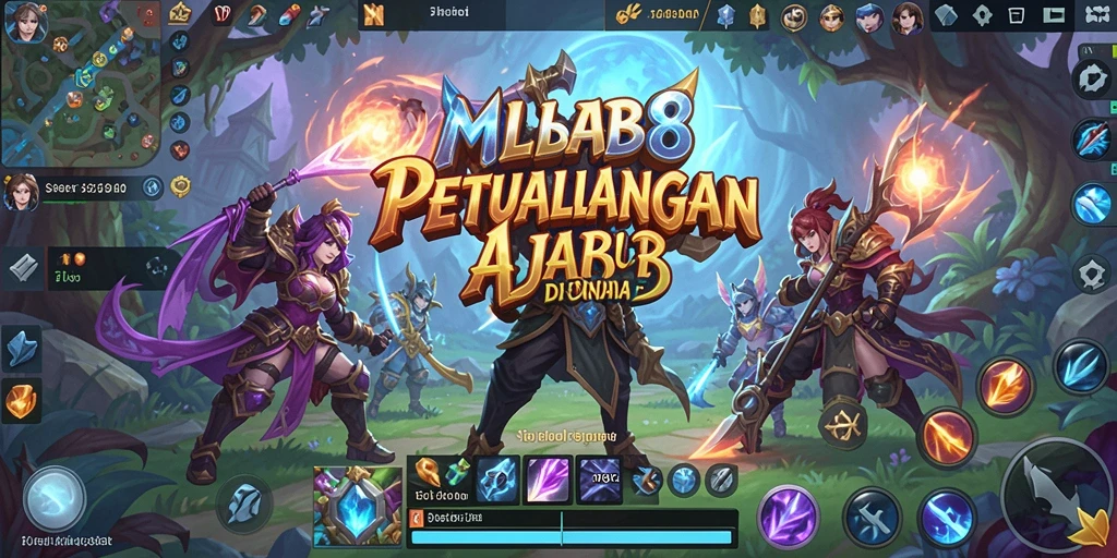 Tampilan gameplay seru dari MLBB8 yang penuh petualangan.