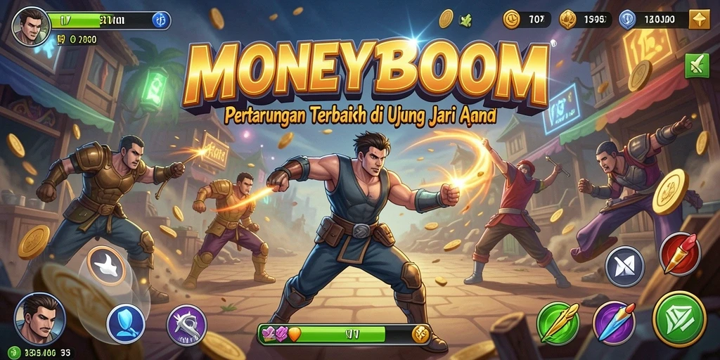 Tampilan gameplay MONEYBOOM yang seru dan mendebarkan.