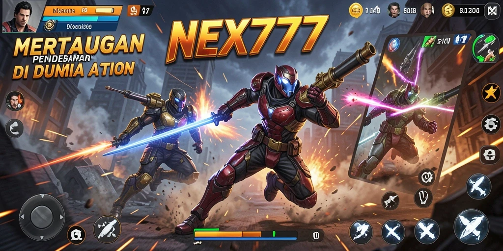 Tampilkan gameplay mendebarkan NEX777 dalam aksi penuh.