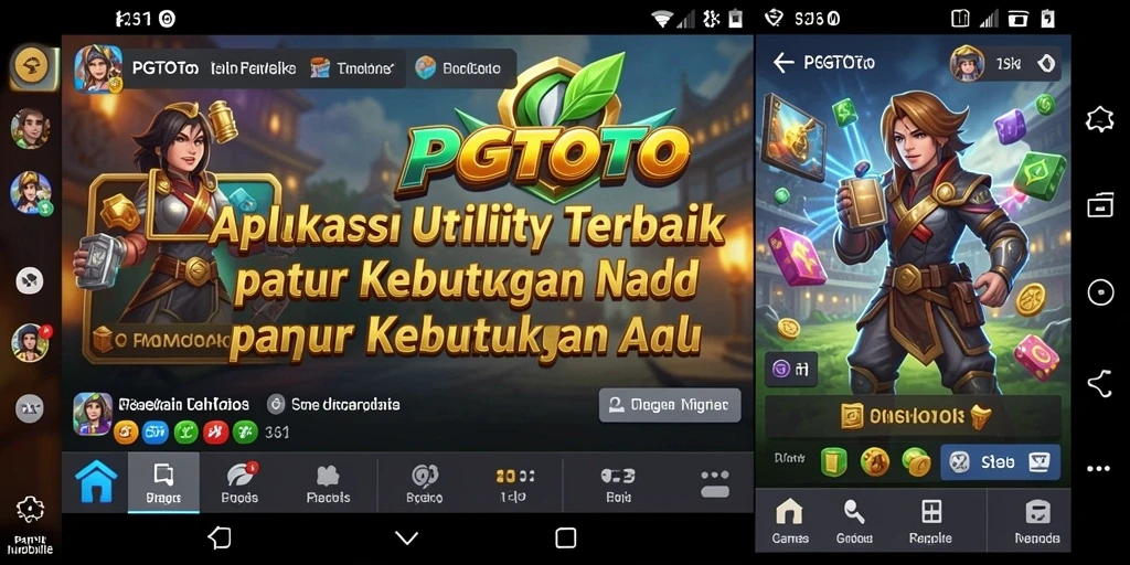 Tampilan aplikasi PGTOTO yang modern dan fungsional.