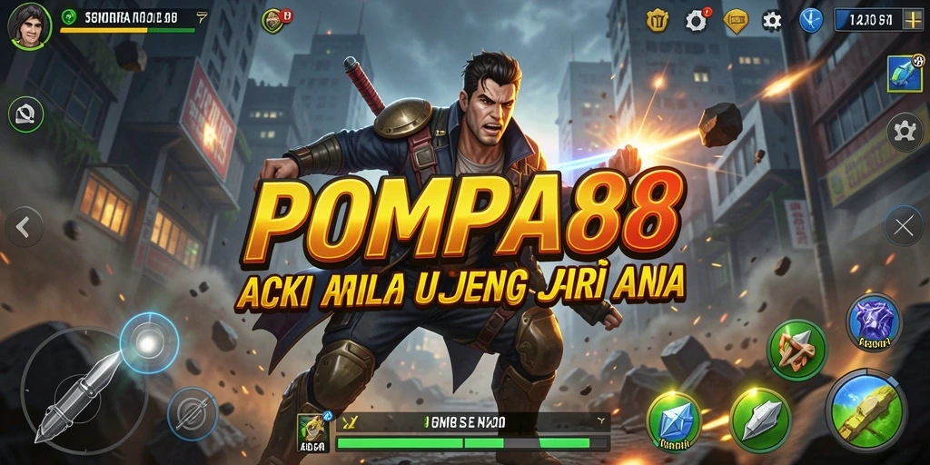 Tampilan gameplay POMPA88 yang mendebarkan dengan berbagai karakter dan aksi.