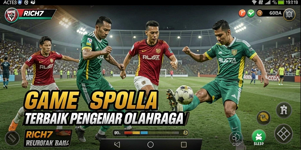 Tampilan gameplay RICH7 yang menegangkan di lapangan hijau.