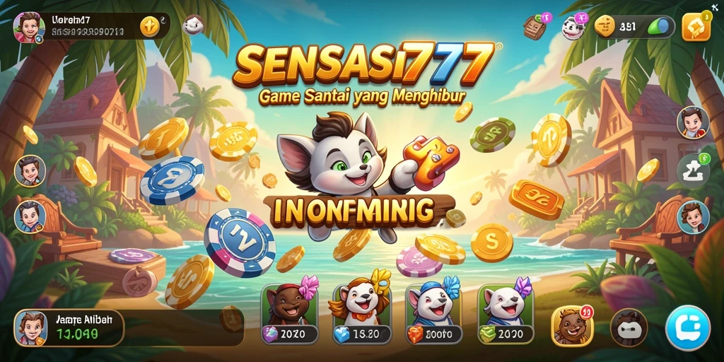 Tampilan menarik dari gameplay SENSASI777 yang seru dan menghibur.