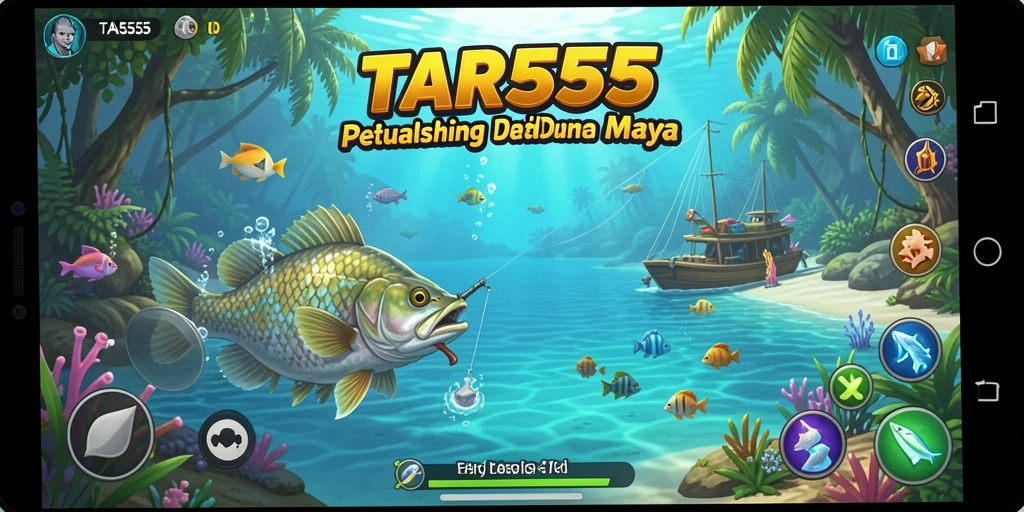 Tangkapan ikan yang mengesankan dalam gameplay TAR555.