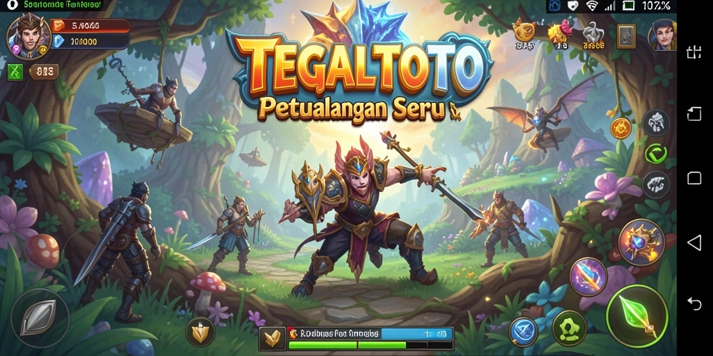Tampilan gameplay seru dalam TEGALTOTO saat menjelajahi dunia petualangan.
