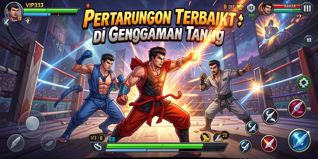 Screenshot gameplay <strong>VIP333</strong> menampilkan pertarungan epik antara karakter dengan efek spesial yang menawan.