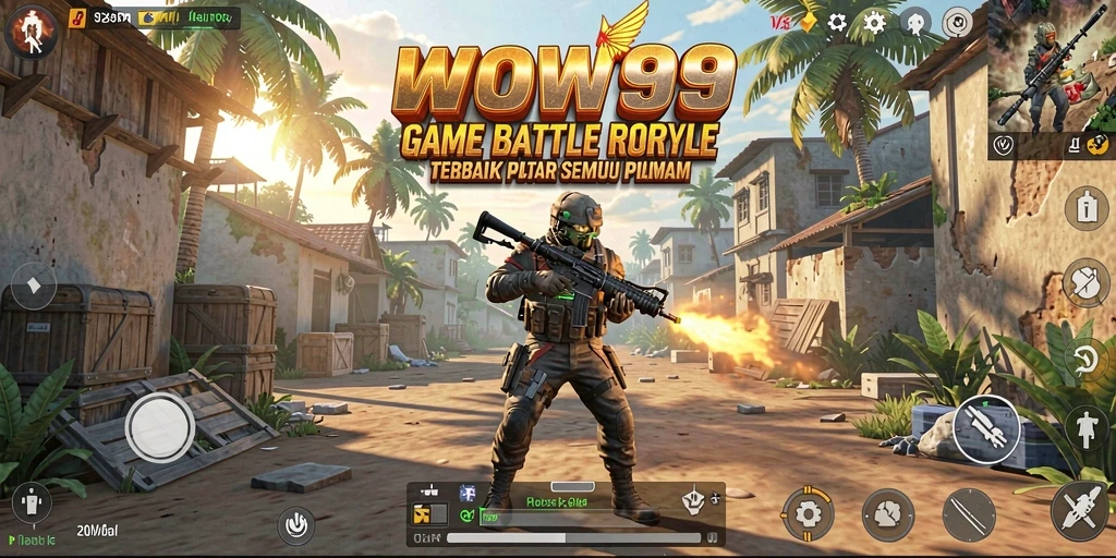 Gameplay WOW99 yang mendebarkan saat bertarung di medan perang.