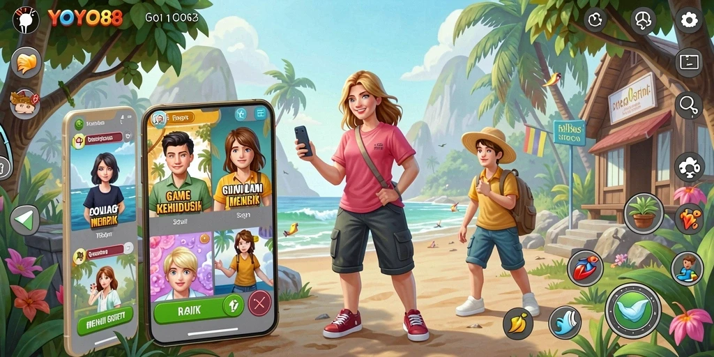 Tangkapan layar gameplay <strong>YOYO88</strong> menampilkan aksi simulasi yang menarik dan interaksi antar karakter.